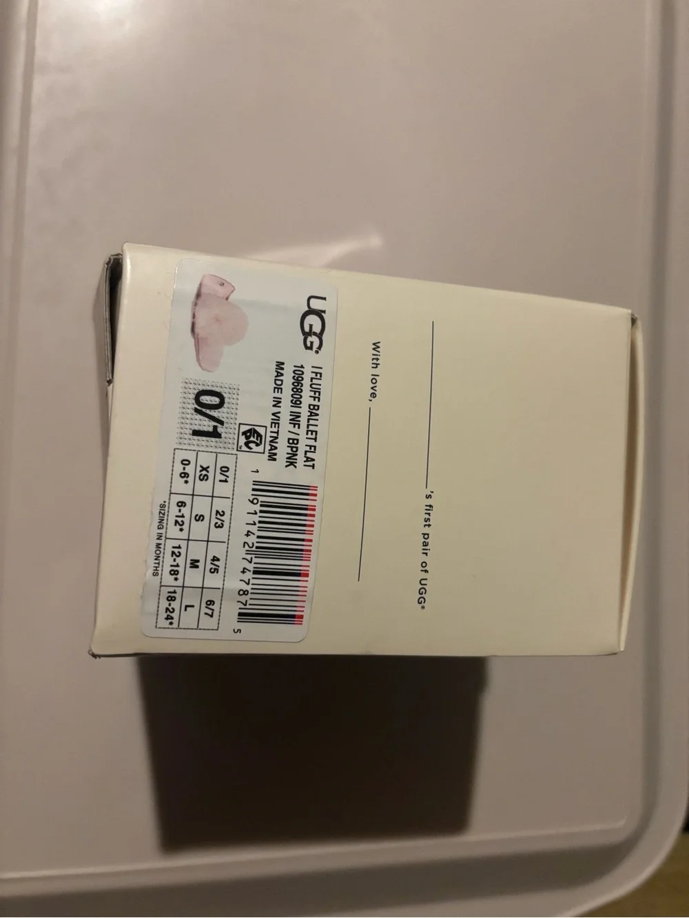 UGG Pink baby shoes